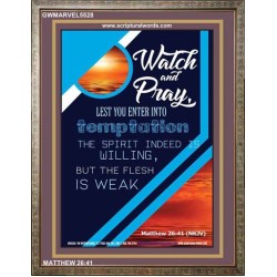 WATCH AND PRAY   Contemporary Christian Poster   (GWMARVEL5528)   "36x31"