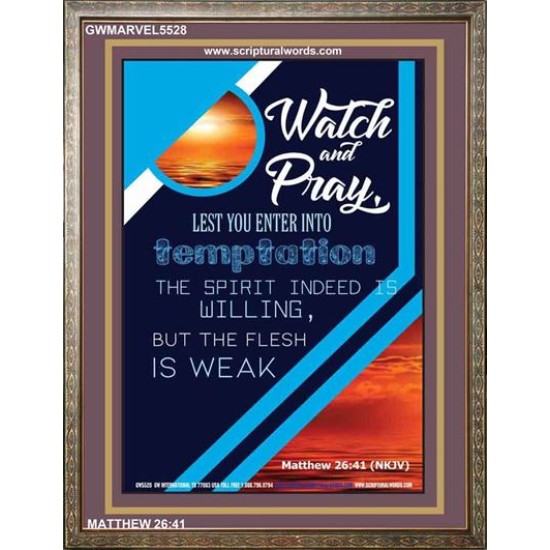 WATCH AND PRAY   Contemporary Christian Poster   (GWMARVEL5528)   