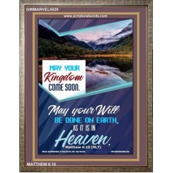 YOUR WILL BE DONE ON EARTH   Contemporary Christian Wall Art Frame   (GWMARVEL5529)   