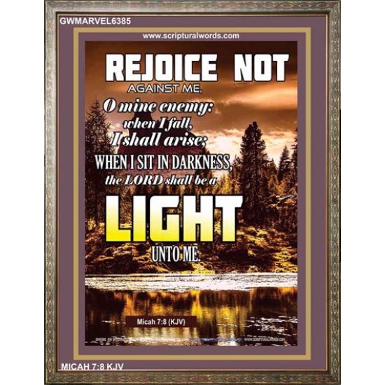 A LIGHT   Scripture Art Acrylic Glass Frame   (GWMARVEL6385)   