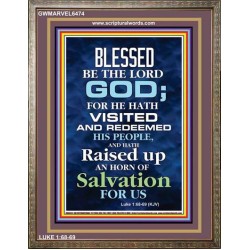 AN HORN OF SALVATION   Christian Quotes Frame   (GWMARVEL6474)   