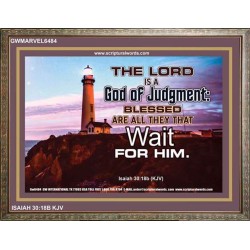 A GOD OF JUDGEMENT   Framed Bible Verse   (GWMARVEL6484)   "36x31"