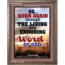 BE BORN AGAIN   Bible Verses Poster   (GWMARVEL6496)   "36x31"