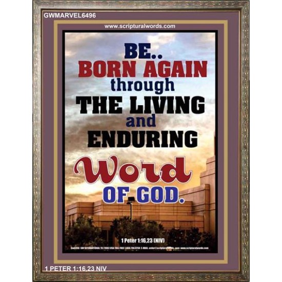 BE BORN AGAIN   Bible Verses Poster   (GWMARVEL6496)   