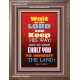 WAIT ON THE LORD   Bible Verses Wall Art Acrylic Glass Frame   (GWMARVEL6535)   