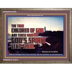 TRUE CHILDREN OF GOD   Christian Quote Framed   (GWMARVEL6538)   "36x31"