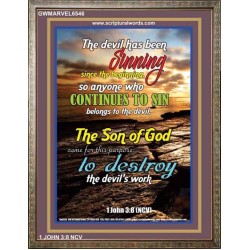 THE SON OF GOD   Bible Verse Acrylic Glass Frame   (GWMARVEL6546)   