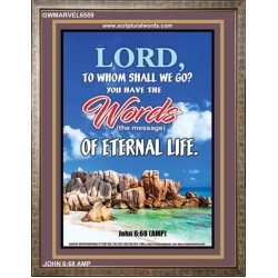 WORDS OF ETERNAL LIFE   Biblical Art Acrylic Glass Frame    (GWMARVEL6559)   