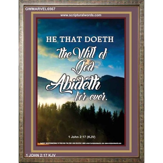 THE WILL OF GOD   Framed Picture   (GWMARVEL6567)   