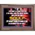 WHAT SHALL A MAN GIVE FOR HIS SOUL   Framed Guest Room Wall Decoration   (GWMARVEL6584)   "36x31"