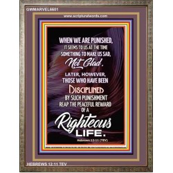A RIGHTEOUS LIFE   Framed Hallway Wall Decoration   (GWMARVEL6601)   