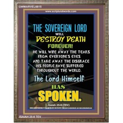 THE SOVEREIGN LORD   Framed Office Wall Decoration   (GWMARVEL6615)   