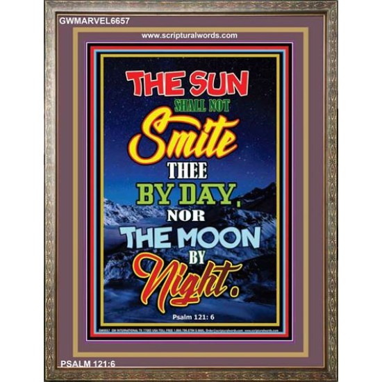 THE SUN SHALL NOT SMITE THEE   Christian Paintings Acrylic Glass Frame   (GWMARVEL6657)   