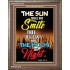 THE SUN SHALL NOT SMITE THEE   Contemporary Christian Art Acrylic Glass Frame   (GWMARVEL6658)   "36x31"