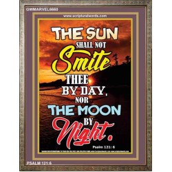 THE SUN SHALL NOT SMITE THEE   Framed Bible Verse   (GWMARVEL6660)   