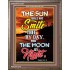 THE SUN SHALL NOT SMITE THEE   Framed Bible Verse   (GWMARVEL6660)   "36x31"