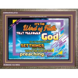 WORD OF FAITH   Bible Verse Picture Frame Gift   (GWMARVEL6723)   