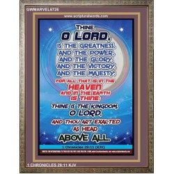 THINE O LORD   Bible Verses Frame Art Prints   (GWMARVEL6726)   