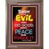 TURN FROM EVIL   Scripture Art   (GWMARVEL6785)   "36x31"