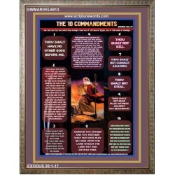 THE TEN COMMANDMENTS   Righteous Living Christian Wall Art   (GWMARVEL6913)   