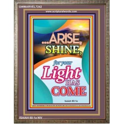 ARISE SHINE   Printable Bible Verse to Framed   (GWMARVEL7242)   