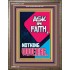 ASK IN FAITH NOTHING WAVERING   Scripture Wooden Framed Signs   (GWMARVEL7286)   "36x31"