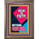 ASK IN FAITH NOTHING WAVERING   Scripture Wooden Framed Signs   (GWMARVEL7286)   
