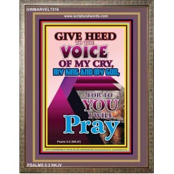 TO YOU O GOD I WILL PRAY   Bible Verse Wall Art   (GWMARVEL7316)   