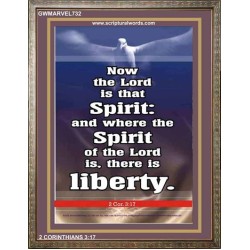 THE SPIRIT OF THE LORD GIVES LIBERTY   Scripture Wall Art   (GWMARVEL732)   