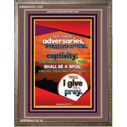 ALL THINE ADVERSARIES   Bible Verses to Encourage  frame   (GWMARVEL7325)   