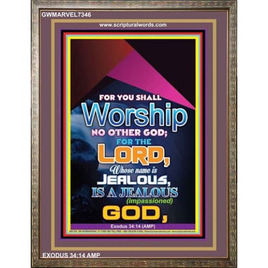 WORSHIP   Religious Art Frame   (GWMARVEL7346)   