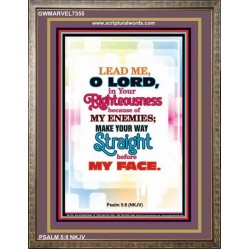 YOUR WAY STRAIGHT   Religious Art Acrylic Glass Frame   (GWMARVEL7355)   
