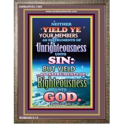 UNRIGHTEOUSNESS   Contemporary Christian Paintings Acrylic Glass frame   (GWMARVEL7369)   "36x31"