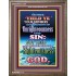 UNRIGHTEOUSNESS   Contemporary Christian Paintings Acrylic Glass frame   (GWMARVEL7369)   "36x31"