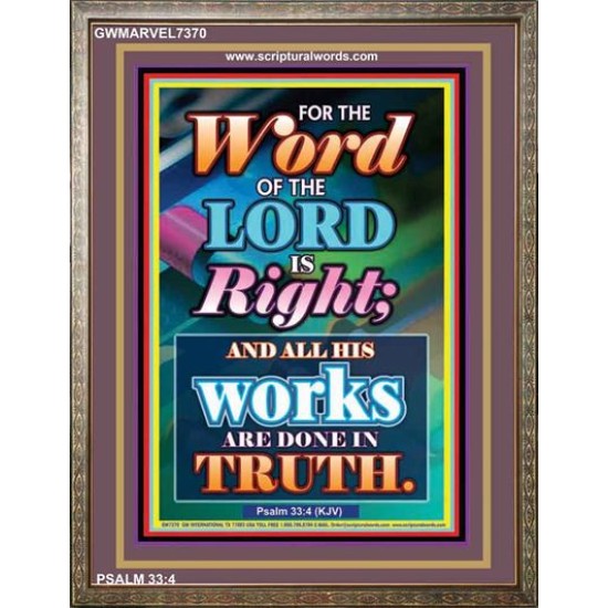 WORD OF THE LORD   Contemporary Christian poster   (GWMARVEL7370)   