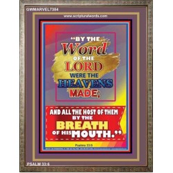 WORD OF THE LORD   Framed Hallway Wall Decoration   (GWMARVEL7384)   