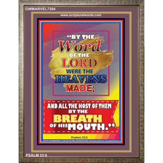 WORD OF THE LORD   Framed Hallway Wall Decoration   (GWMARVEL7384)   