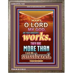 YOUR WONDERFUL WORKS   Scriptural Wall Art   (GWMARVEL7458)   