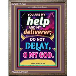 YOU ARE MY HELP   Frame Scriptures Dcor   (GWMARVEL7463)   "36x31"