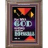 WITH GOD NOTHING SHALL BE IMPOSSIBLE   Frame Bible Verse   (GWMARVEL7564)   "36x31"