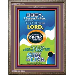 THE VOICE OF THE LORD   Contemporary Christian Poster   (GWMARVEL7574)   