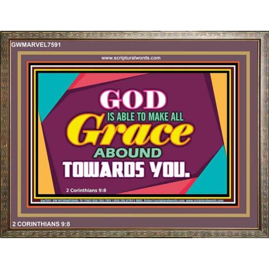 ABOUNDING GRACE   Printable Bible Verse to Framed   (GWMARVEL7591)   
