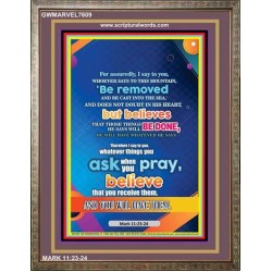 ASK WHEN YOU PRAY   Christian Artwork   (GWMARVEL7609)   