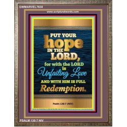 UNFAILING LOVE   Bible Scriptures on Love frame   (GWMARVEL7630)   "36x31"