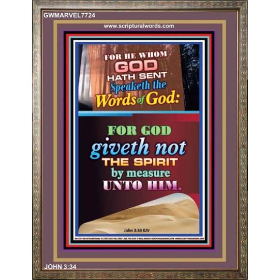 WORDS OF GOD   Bible Verse Picture Frame Gift   (GWMARVEL7724)   