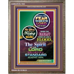 THE SPIRIT OF THE LORD   Contemporary Christian Paintings Frame   (GWMARVEL7883)   