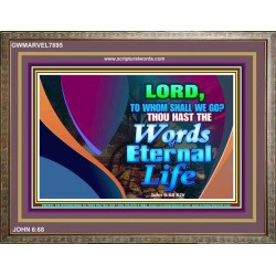 WORDS OF ETERNAL LIFE   Christian Artwork Acrylic Glass Frame   (GWMARVEL7895)   