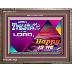 TRUST IN THE LORD   Framed Bedroom Wall Decoration   (GWMARVEL7920)   "36x31"