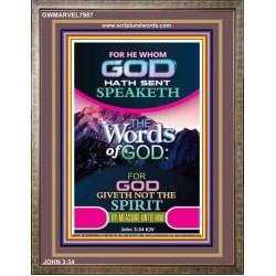 THE WORDS OF GOD   Framed Interior Wall Decoration   (GWMARVEL7987)   