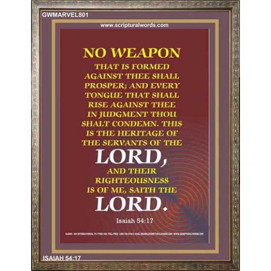 ABSOLUTE NO WEAPON    Christian Wall Art Poster   (GWMARVEL801)   